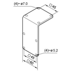 Rögzítő talp géplámpákhoz 